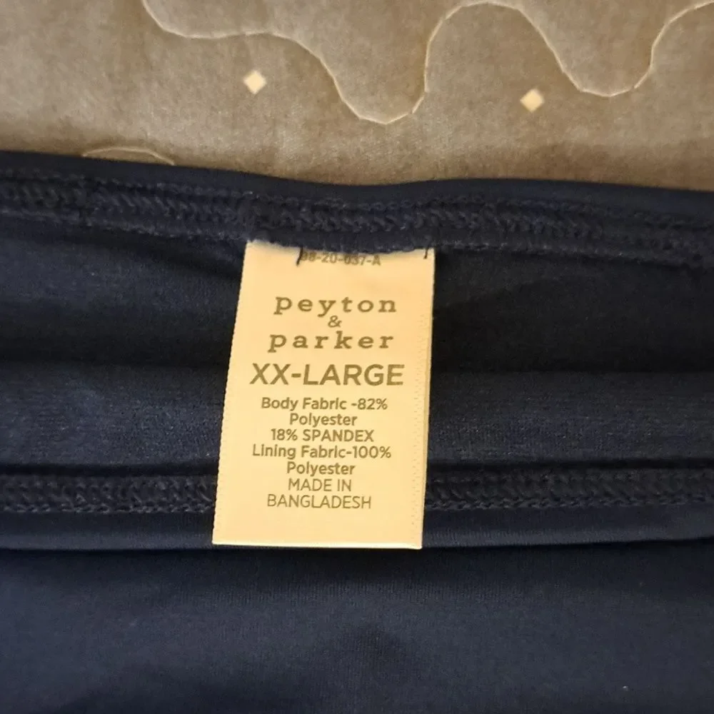 Peyton & Parker adjustable Navy swim bottoms size XXL NWT